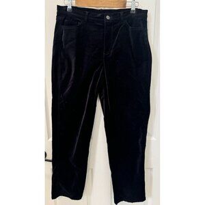 Isaac Mizrahi Live! Black Velvet Pants Women 10P Petite